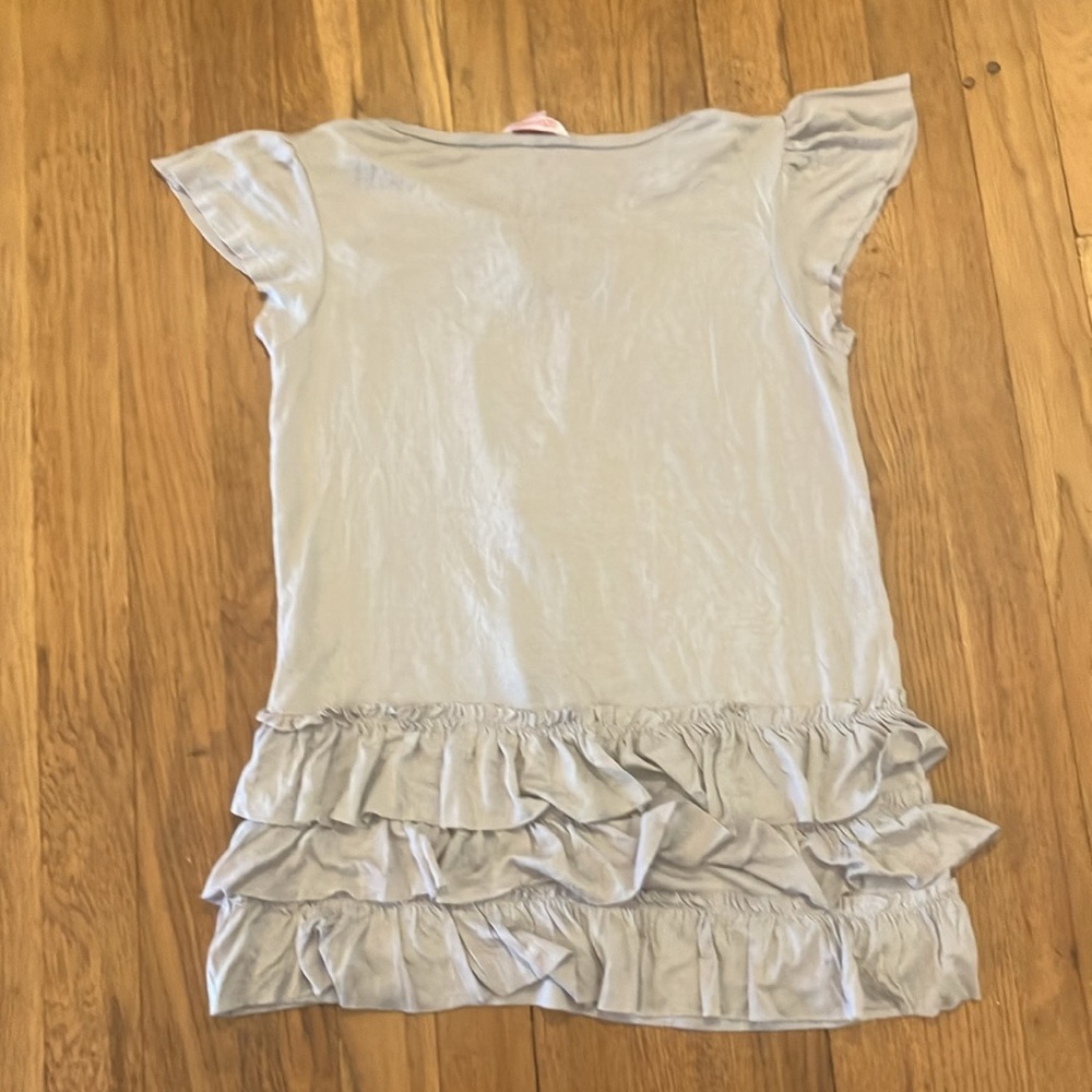 Miss E-vie light grey kids girls ruffled top size 14-15 - Picture 8 of 8